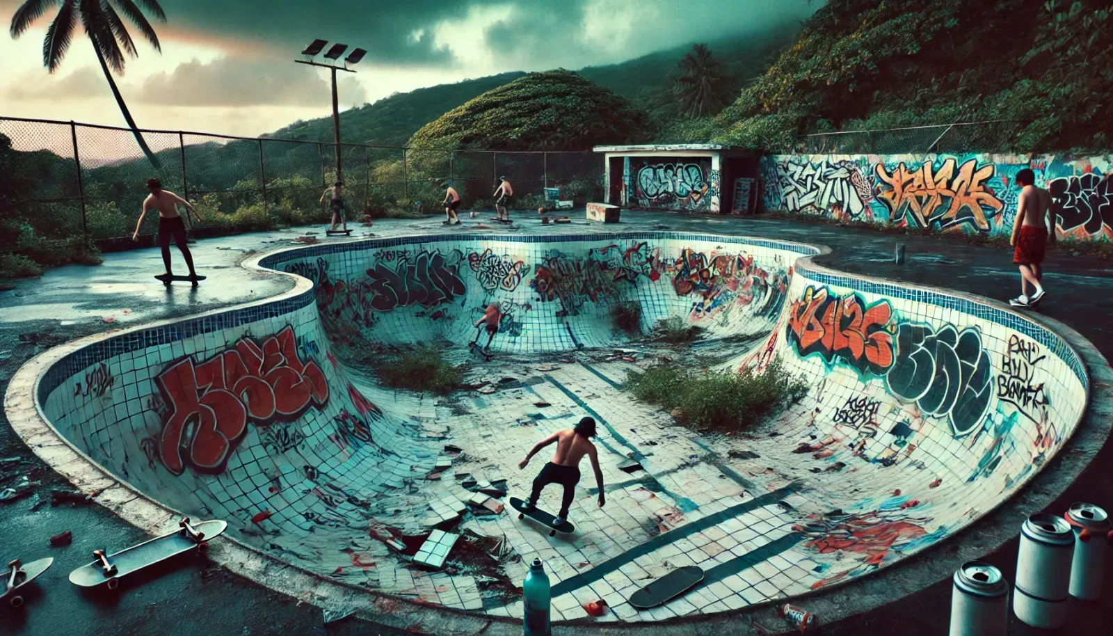 Das verlassene Freibad